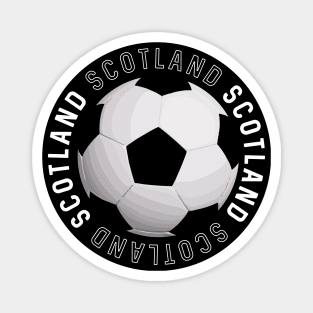 Black and White Scotland Football Design Magnet